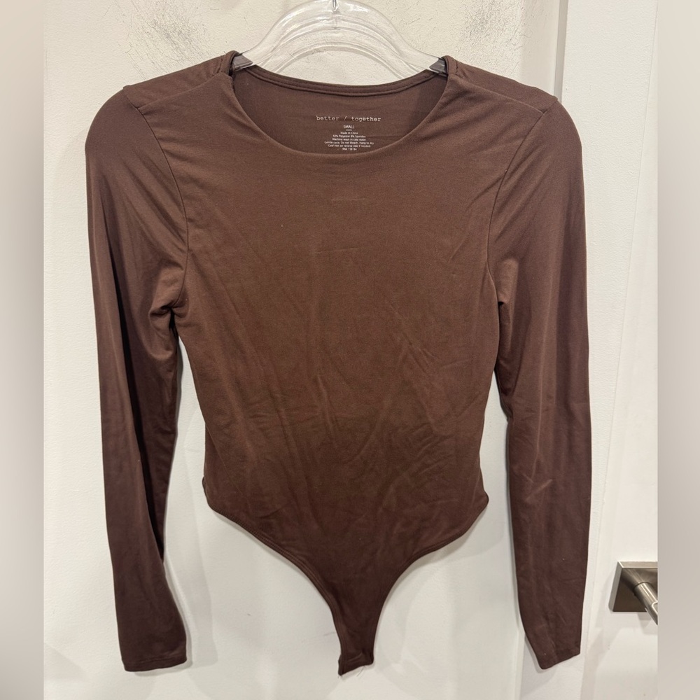 Better Together Chocolate Long Sleeve Bodysuit